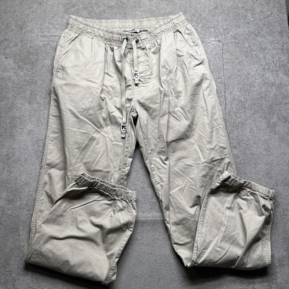 Skunkfunk‎ Men's Beige Jogger Pants XL Drawstring Waist Elastic Cuff Casual